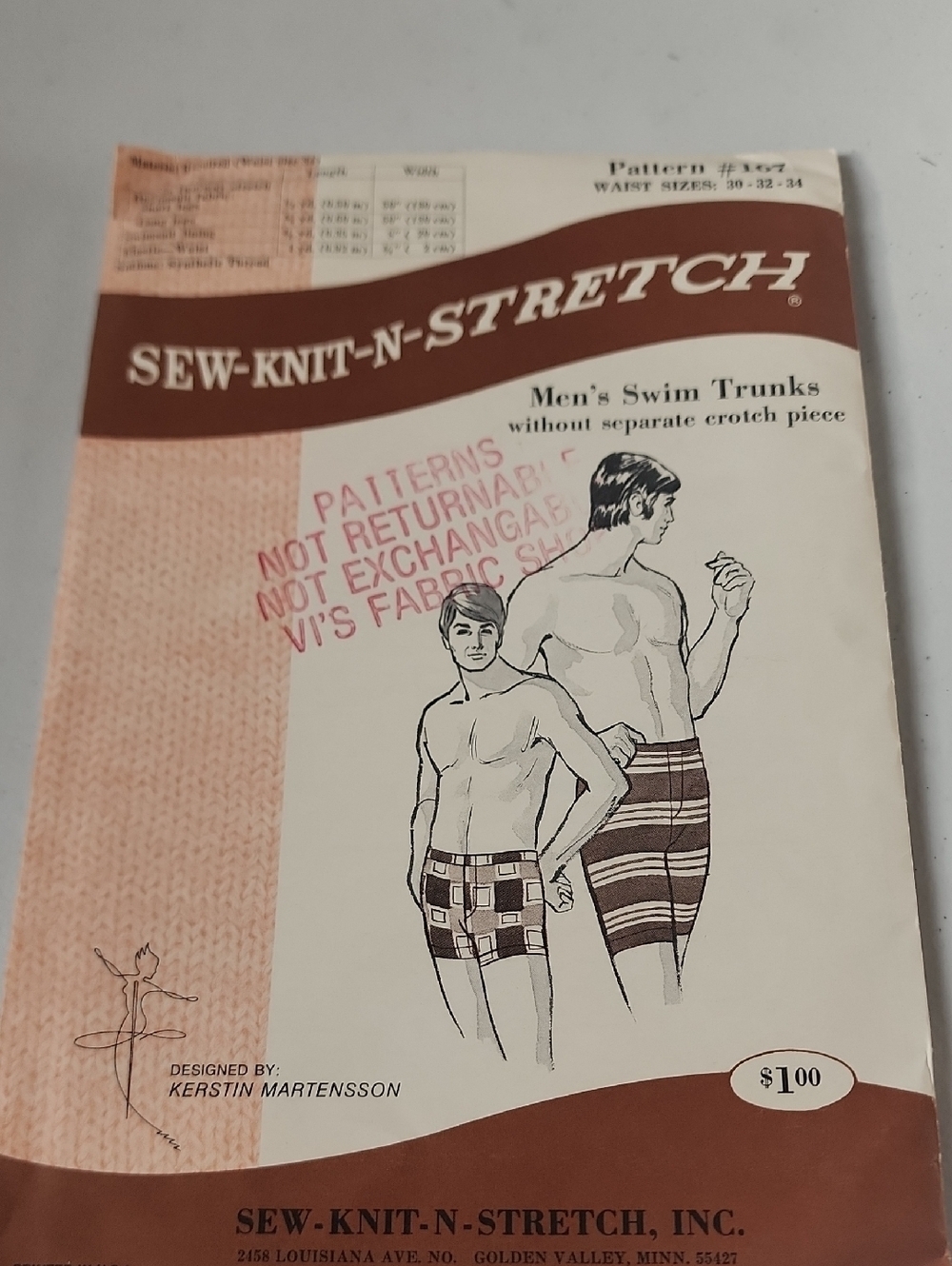 Men's Boxer Briefs Pattern - Brown